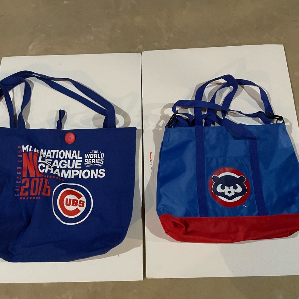 Set of 2 Chicago Cubs Tote Bags